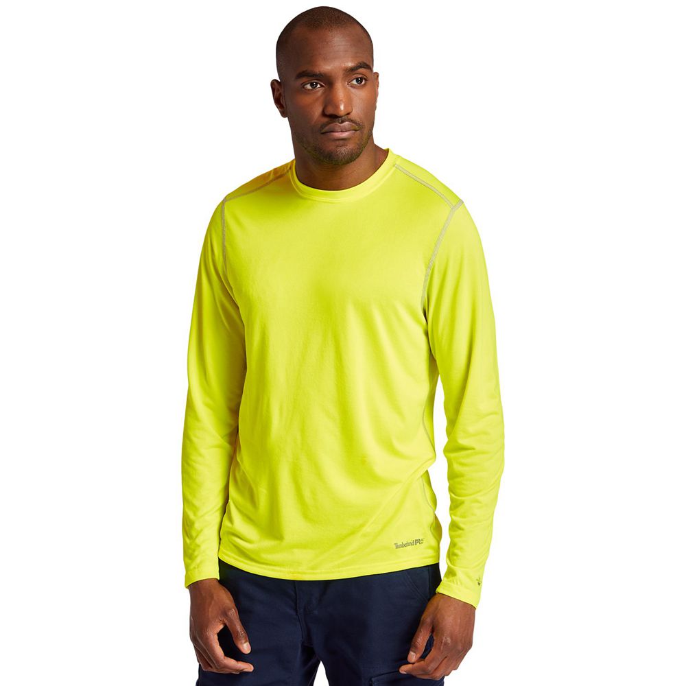 Camisetas Timberland Hombre Pro® Wicking Good Sport Largos Sleeve Verde - Chile KRC-291074